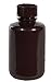 Nalgene Amber Narrow-Mouth HDPE Bottles, 1 oz.