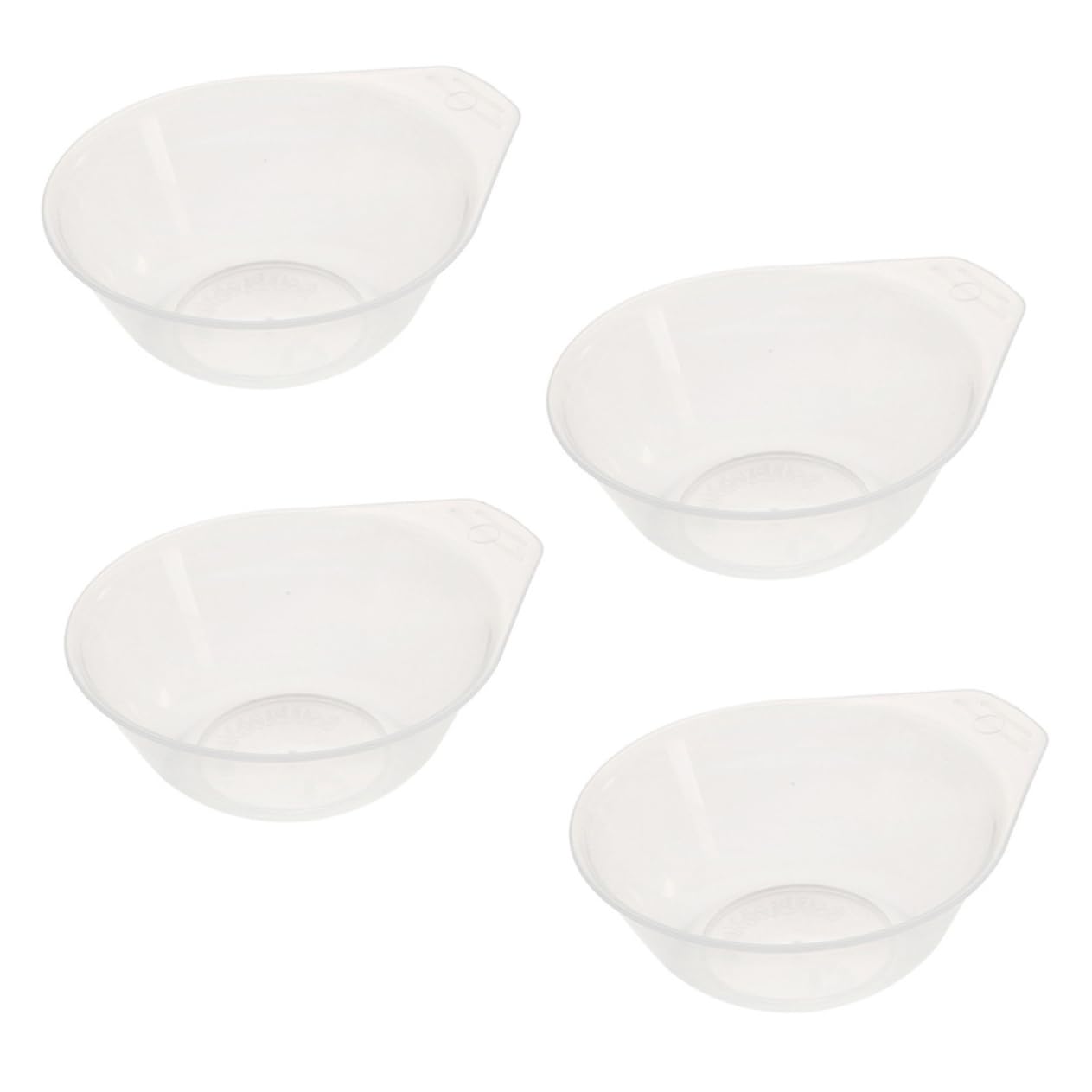 Zerodeko 4Pcs Portable Plastic Outdoor Bowls Lightweight Mini Soup and Dessert Bowls for Camping and Picnics for Snacks and Side Dishes Easy to Carry and Store