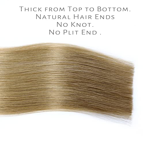 Lacerhair Remy Hair Extensions Tape In Human Hair #8 Light Brown Straight Skin Weft 20 Inch 20Pcs 50G Real Hair Extensions #TOP3