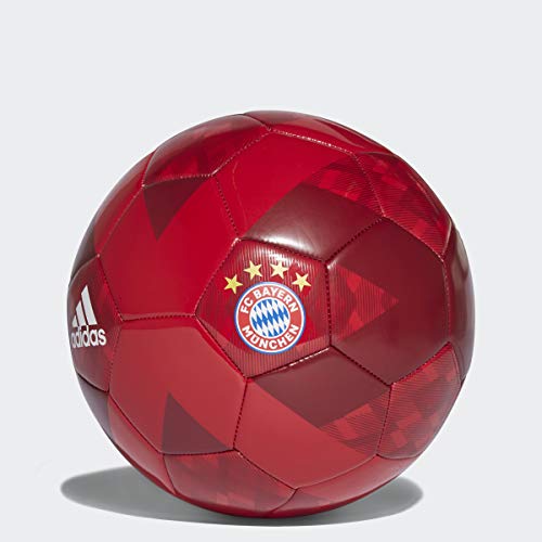 adidas German Bundesliga Bayern Munich FC Soccer Ball, Red, 5