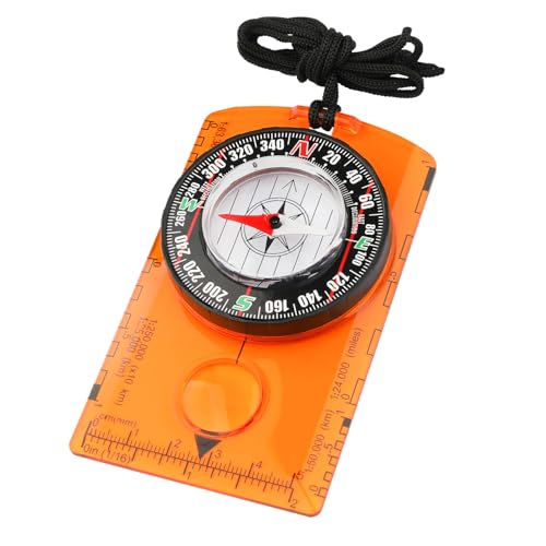 HKDiRedy Kids Compass for Hiking & Map Reading, Orienteering Compass