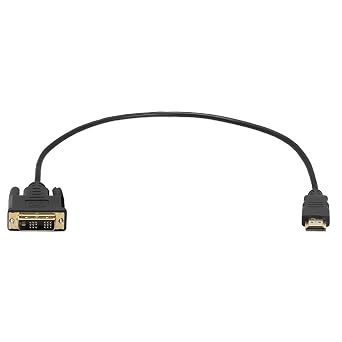 Cmple - HDMI to DVI Adapter Cable - 1.5 Feet Bi Directional High Speed Male Plug Monitor Cord Connector Converter for PC Laptop HDTV Projector