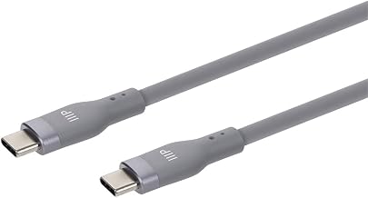 USB 2.0 USB-C to USB-C Silicone Cable 6ft Gray