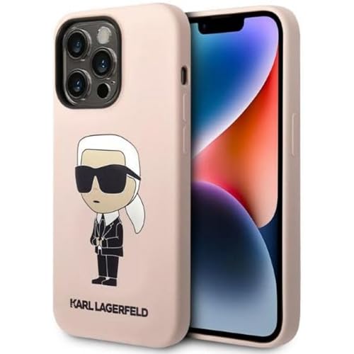 Karl Lagerfeld KLHMP14LSNIKBCP Coque Rigide en Silicone pour iPhone 14 Pro 6,1"