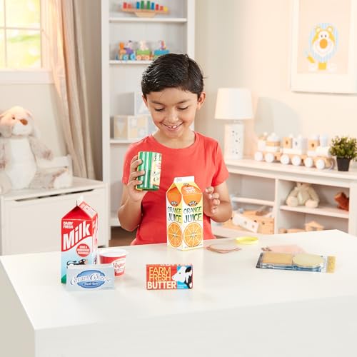 image for Melissa & Doug Fridge Fillers Grocery Play Food Cartons (8 Pieces) Woo