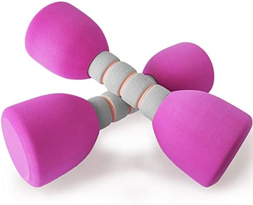 Kids Weight Set - A Pair of 2 Dumbbells for Toddler Childrens Exercise - Foam Dumbbell 1.5lbs Weights Workout Equipment (Pink)