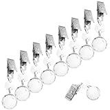 Material de cristal: fabricados en cristal, estos sujetamanteles brillan , añadiendo un toque de elegancia a cualquier mesa. sujetamanteles para cortinas de exterior. sujetamanteles colgantes de cristal