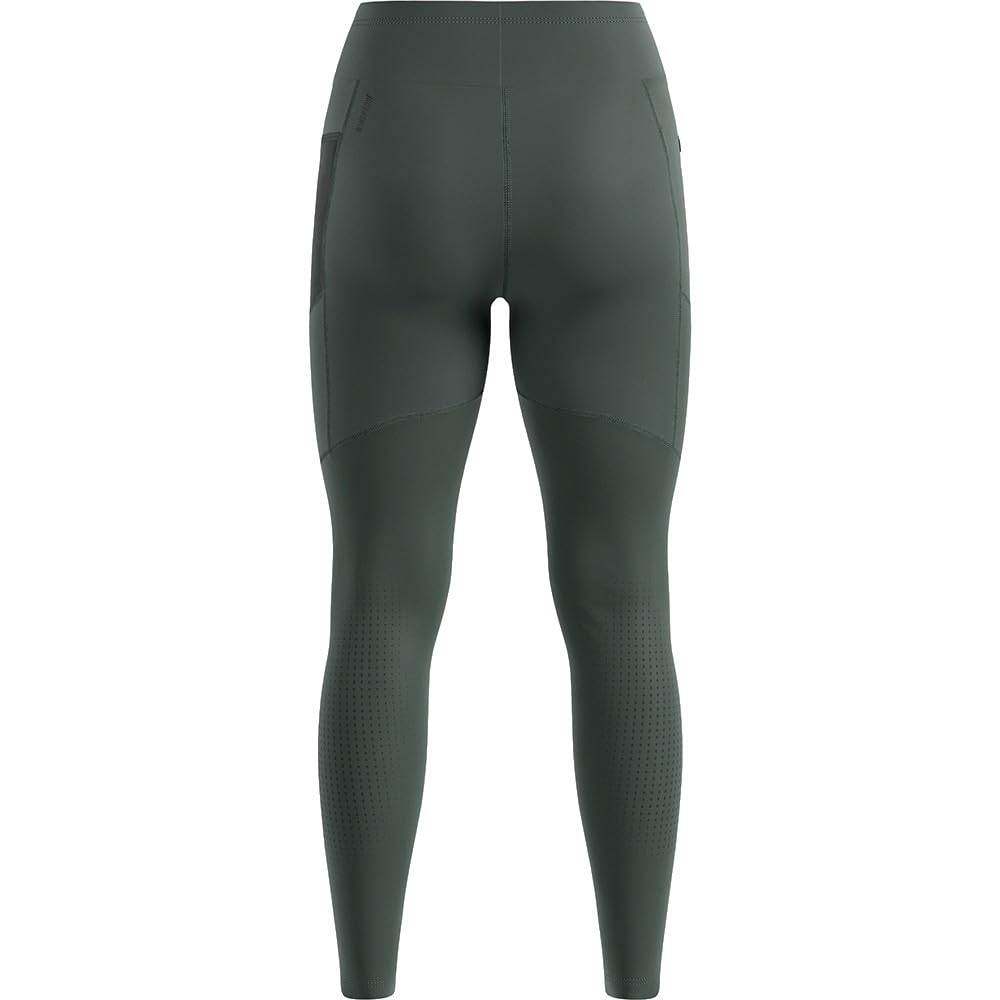 Odlo Damen Zeroweight Warm Reflective Tight Laufbekleidung Lauftight Urban Chic - Oliv L