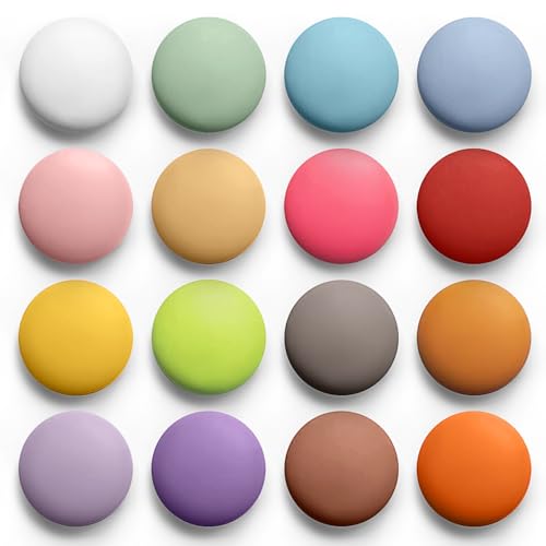 16 imanes redondos coloridos para refrigerador