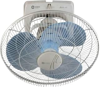 Orient Electric Roto-53 400 MM high speed wall mounted cabin fan (White & Blue)