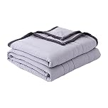 Cooling Quilt For Naked Sleepers or Night Sweats, Summer Cool Fiber Duvet for Travel, Adult and Hot Sleepers, Softness, Comfort (150x200cm,Gray)