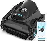 C1 Cordless Pool Cleaner Robot – 180 Mins Run Time, Triple-Motor Powerful Suction, Wall & Waterline Cleaning, Smart APP Navigation, Dual-Layer Filtration for Inground Pools up to 150㎡ (Onyx)