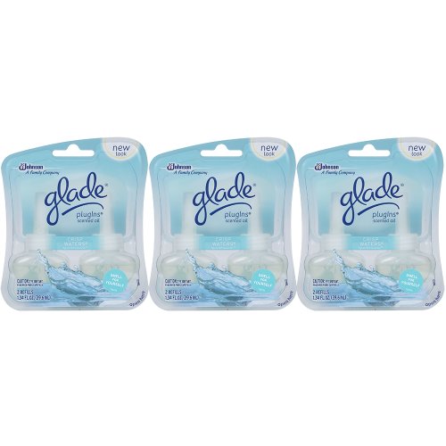 Glade Plugins Scented Oil Refill Crisp Waters 1.34 oz. (Pack Of 3)