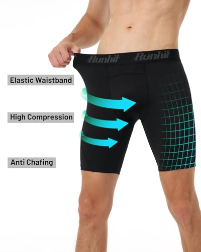 Runhit Mens Compression Shorts Athletic Running Spandex Shorts Sports Workout Performance Base Layer Underwear4