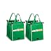 Produktbild JJOnlineStore  2 klappbar, wiederverwendbar recycelten Einkaufswagen Supermarkt Grab Taschen mit Clips einfach bequem Umweltfreundlich