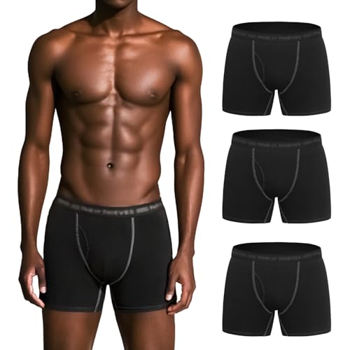 Men's Cotton Underwear Pack (3 Pack), Boxer Trunks Pack for Men3