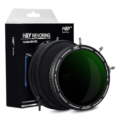 Sistema versatile 3 in 1: semplifica la tua attrezzatura con questo filtro ND variabile all-in-one, filtro CPL e anello adattatore regolabile. Il RevoRing MKⅡ da 58-77 mm si adatta a diverse dimensioni di obiettivi, eliminando la necessità di kit di filtri separati per obiettivi da 58 mm, 62 mm, 67 mm, 72 mm e 77 mm.
