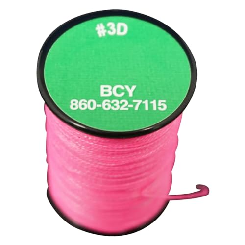 BCY 3D End Serving Bow String, Neon Pink, 120 yd