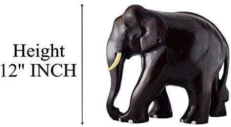 Elephant Wooden showpiece - Acacia Wood (Handmade) (12 INCH)