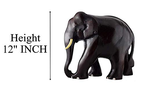 Elephant Wooden showpiece - Acacia Wood (Handmade) (12 INCH)