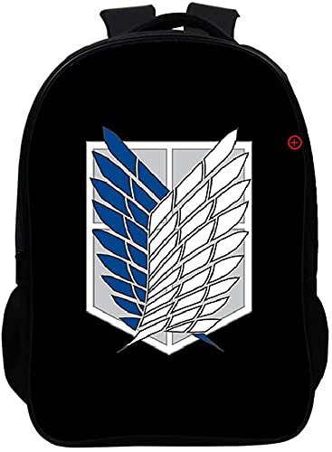 Sac à dos Attaque on Titan - Sac à dos d'écolier - Durable - Imperméable - Réglable, 8, 27 * 14 * 35 cm (13 Zoll),