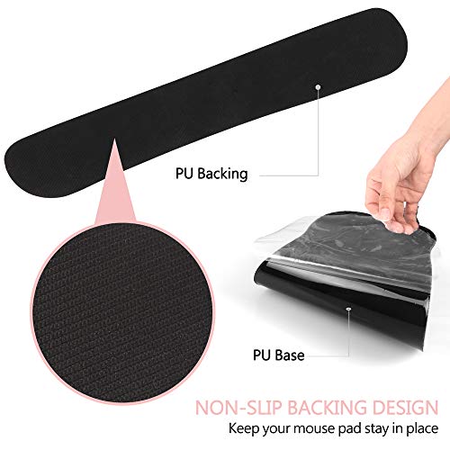 Haocoo Keyboard Pad Wrist Rest And Gel Mouse Pad With Wrist Support,Ergonomic Corgi Mouse Pads With Non-Slip Backing Memory Foam Filled, Easy Typing &Pain Relief For Home Office Computer Laptop(Pink) #TOP5