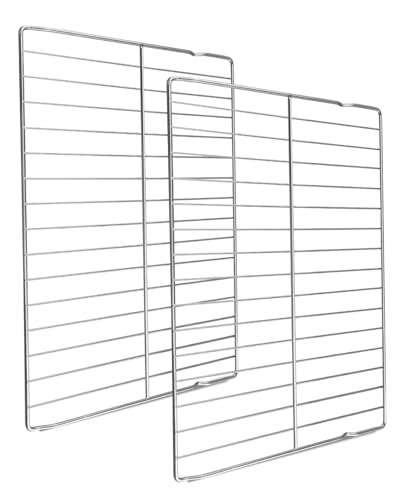 WB48T10063 Range Oven Rack Fit for GE General Electric Hotpoint Oven Stove Stainless Steel Oven Rack Replace AP4538468 PS2577619 1550790 AH2577619 EA2577619 24 x 17 Inch 2 Pack