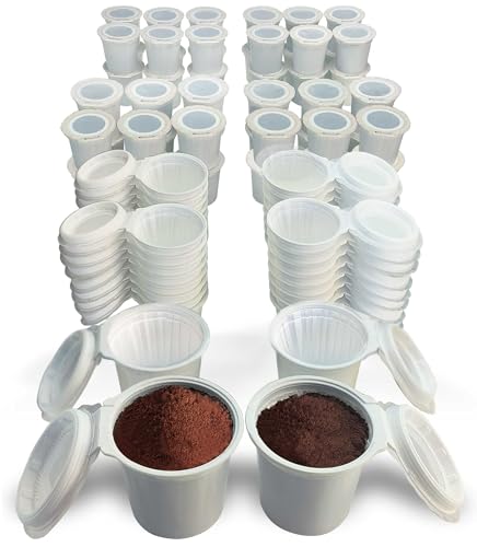 iFillCup Refillable K Cups - Hold 50% More Coffee for Richer Larger Brew, Universal K Cup Brewer Compatibility, Gold Medal Champion Sponsor, Reusable up to 5 Times | 84 Pack White