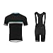 UGLY FROG Maillot Cyclisme Homme Manches Courtes Cuissard Vélo Cyclisme avec 3D Gel Rembourré Respirant Séchage Rapide pour Le Tour de France A01