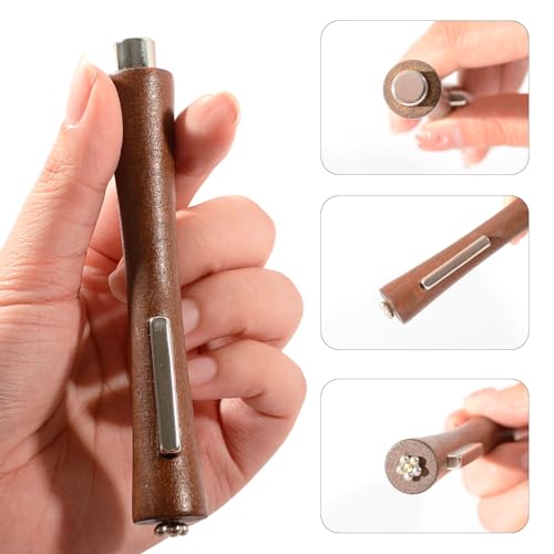 Image of 3 in 1 Cat Eye Nail Magnet for Nails Double-Head Slim Waist Gel Nail Polish Magnet Wand Strong Magnetic Magic Cat Eye Nail Tools For Nail Art Decoration Nails Salon Brown