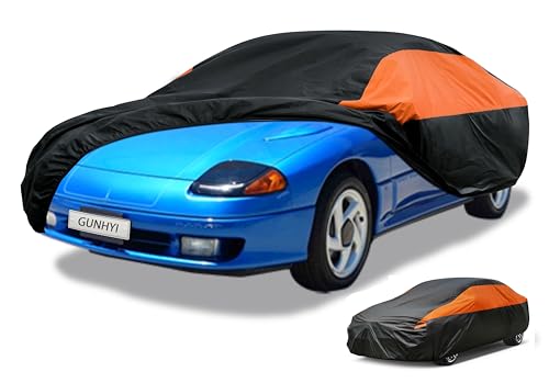Image of GUNHYI Dodge Car Cover Custom Fit Dodge Stealth Waterproof All Weather for Automobiles, Lightweight Full Exterior Cover Outdoor Sun UV Rain Dust Snow Wind Protection.