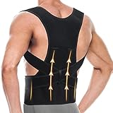 Qcheye Back Brace Posture Corrector for Men and Women - Shoulder Lumbar Adjustable Breathable - Improve Posture and Relieve Pain for Neck, Back and Shoulder XL(39