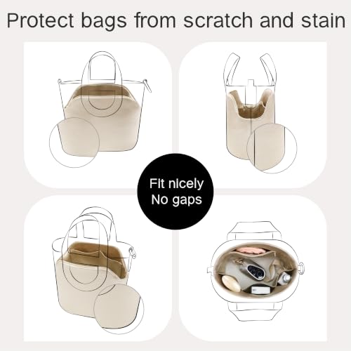Image of Fits for Intheloop Bag Insert Organizer For Hermes(18,champagne)