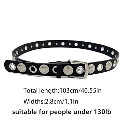 Punk Rock Western Women Fashion PU Leather Belt Studded Leather Belt Ladies Belts for Jeans Dress Punk Belt4