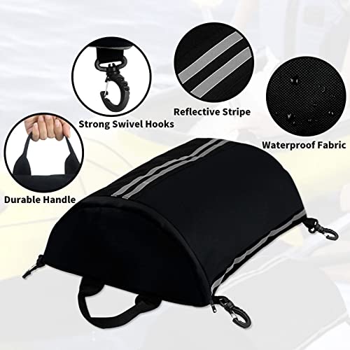 Bolsa seca impermeable Youngy de tela Oxford para kayak y canoa con ganchos para deportes acuáticos miniatura 5