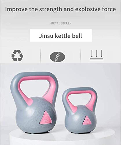 Jldn Neoprene Coating Kettlebell, Fitness Kettlebells Portable Non-Slip Weightlifting, Kettle Bell Bodybuilding Strength Training Workout Equipment For Home Gym Set Or Crossfit Workouts,Pink_2Kg #TOP1