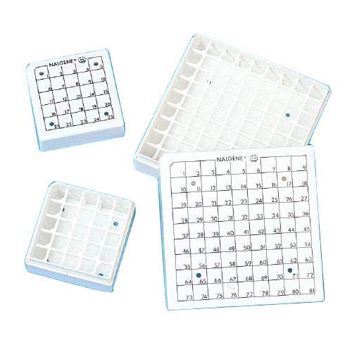 Nalgene Ampule Box, 81-Place for Locator Jr (Case of 20)
