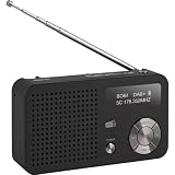 IMPERIAL DABMAN 13 DAB+ Radio digitale (FM, USB, MicroSD, batteria e funzionamento a batteria), colore: nero