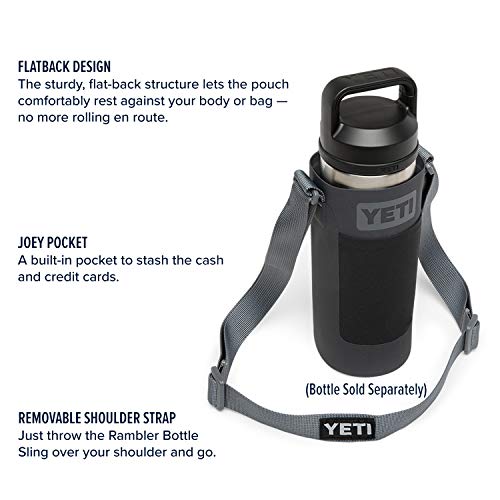 Yeti Small Bottle Sling For Rambler 18 Oz. Bottle, Charcoal #TOP1