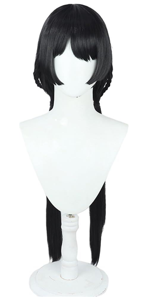 Amazon.co.jp: [icegreen] コスプレウィッグ 月ノ美兎 ブラック 長髪