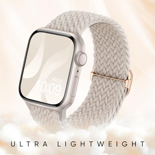 Image of 8 Pack Braided Stretchy Solo Loop Compatible with Apple Watch Bands Women