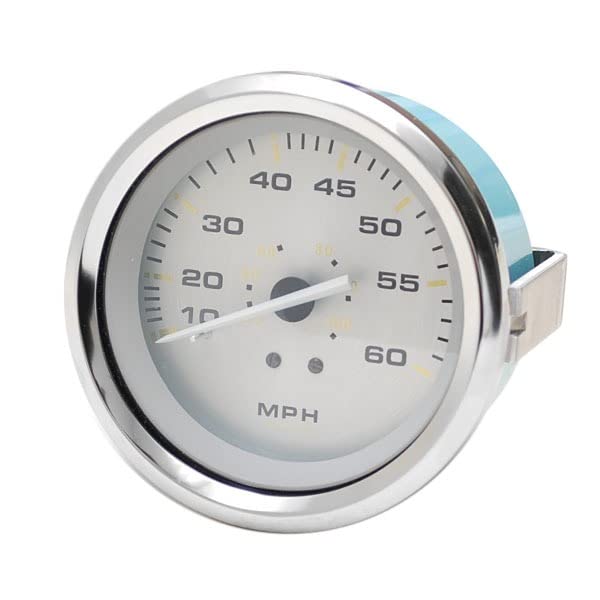 Teleflex Boat Speedometer Gauge 67106F | 3 1/4 Inch Silver