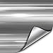 VViViD Gloss Chrome Silver Vinyl Wrap Adhesive Film Roll Air Release DIY Decal Sheet (12 Inch x 60 Inch)