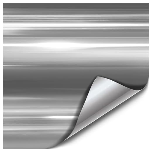 VViViD Gloss Chrome Silver Vinyl Wrap Adhesive Film Roll Air Release DIY Sheet (1ft x 5ft)