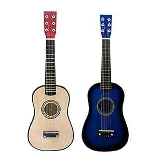 Toddmomy 1 guitare acoustique pour enfants débutants de 58,4 cm, 6 cordes de style vintage, guitare acoustique en bois, instruments de musique pour enfants (bleu) - Les Beatles, Paul McCartney, John Lennon, RIngo Starr, George Harrison Toddmomy 1 guitare acoustique pour enfants débutants de 58,4 cm, 6 cordes de style vintage, guitare acoustique en bois, instruments de musique pour enfants (bleu) – Image 6