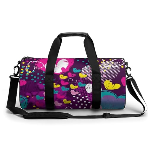Sac de voyage Couleur Coeurs compact 45x23cm pour éviter les suppléments