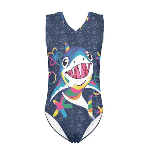 Image of Mumeson Girls One Piece Swimsuits Lightweight V-Neck Swimwear Bathing Suits for Little Girls 3-14 Years