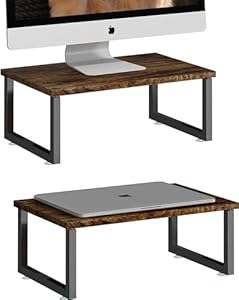 Simple Trending Monitorständer Holz Schreibtisch-Organizer 2 Stück