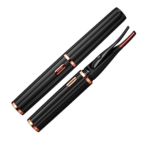 Housoutil 1 Juego rizador de pestañas eléctrico mini herramientas herramienta de máscara de pestañas rizador de pestañas con calor herramienta eléctrica de pestañas USB bigudí