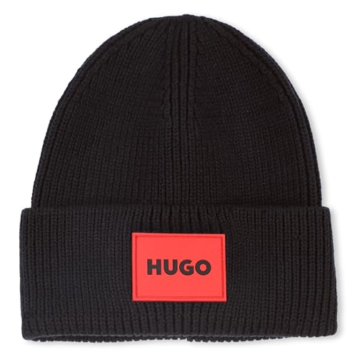 HUGO G00561 Beanie-Mütze für Jungen, Schwarz, M